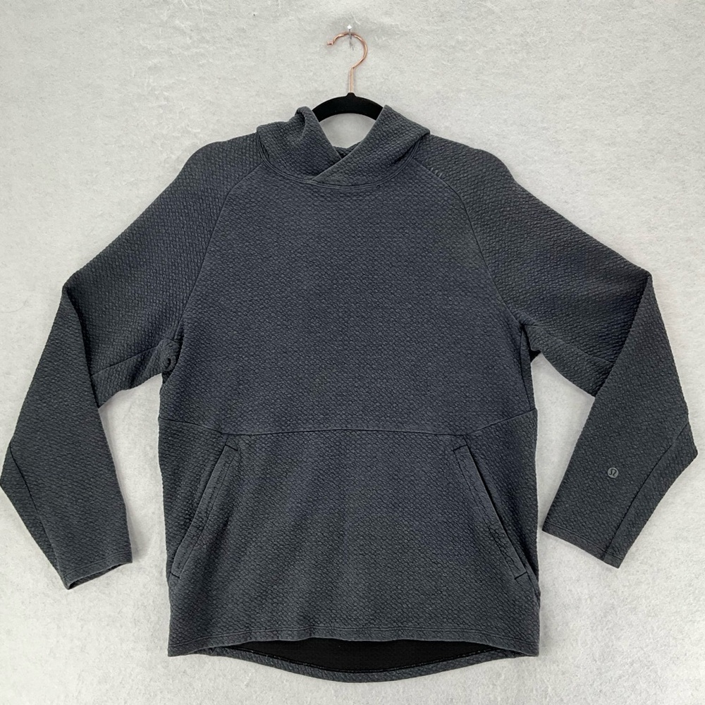 Lululemon Men’s Ease‎ The Day Hoodie Heathered Black/Black Small